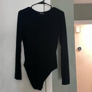 Long sleeve black onesie